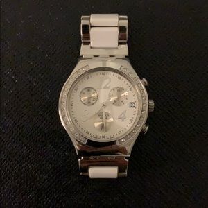 Dreamwhite Swatch Watch w/extra links